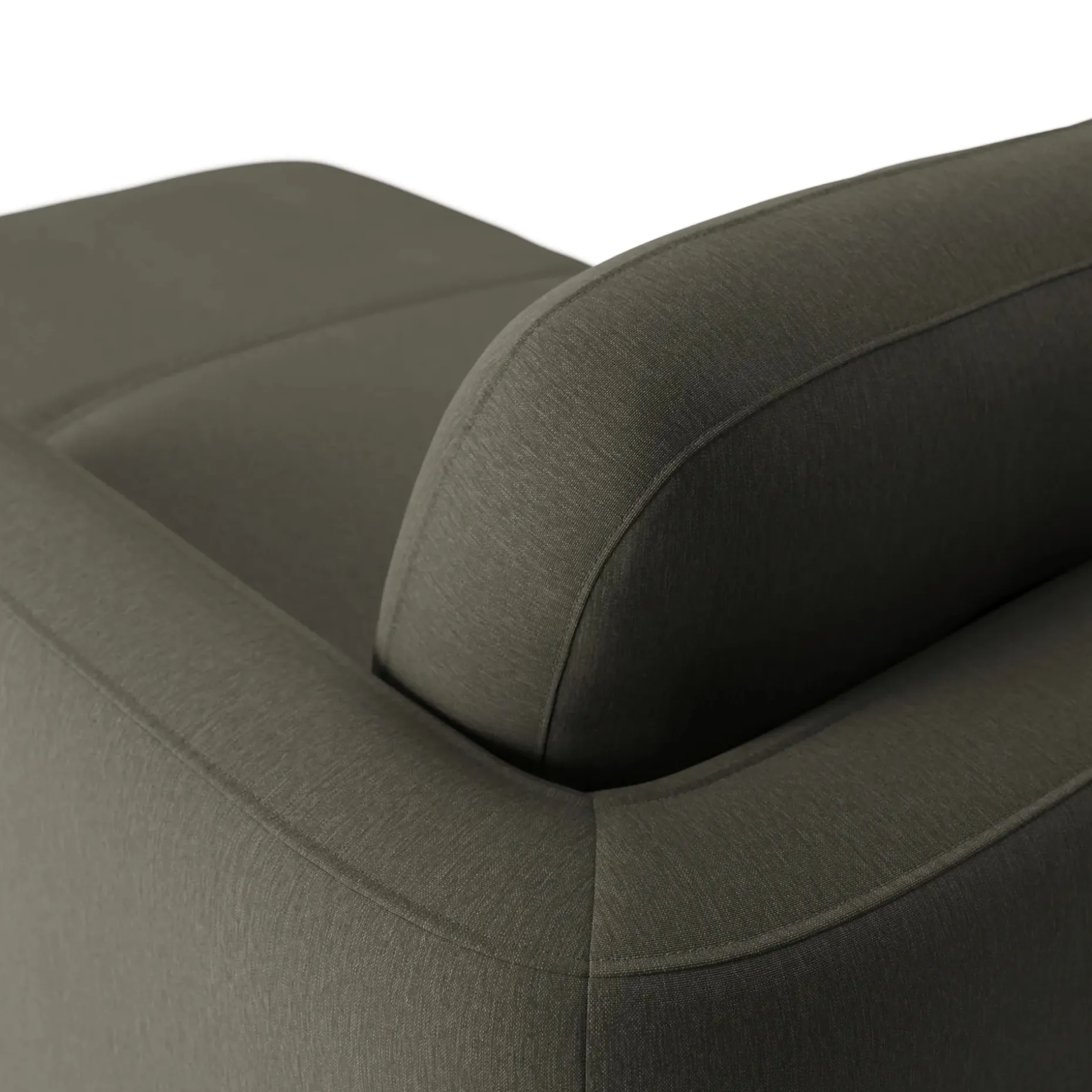 Vati 80" Right Storage Sectional - Silver Moss