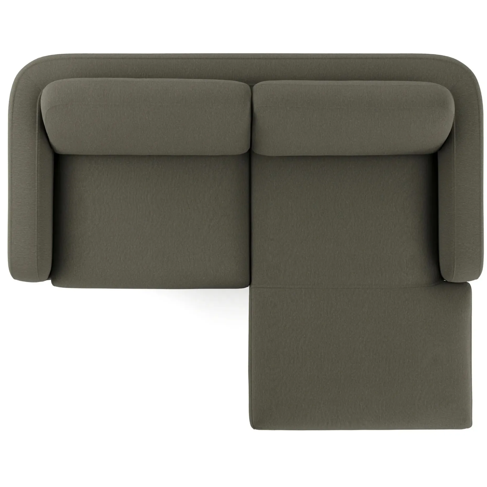 Vati 80" Right Storage Sectional - Silver Moss