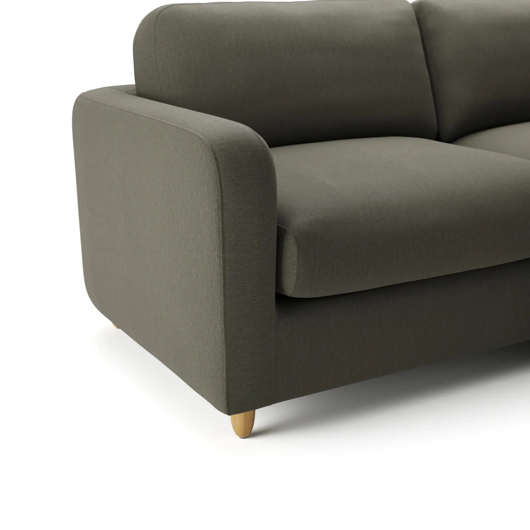 Vati 80" Right Storage Sectional - Silver Moss