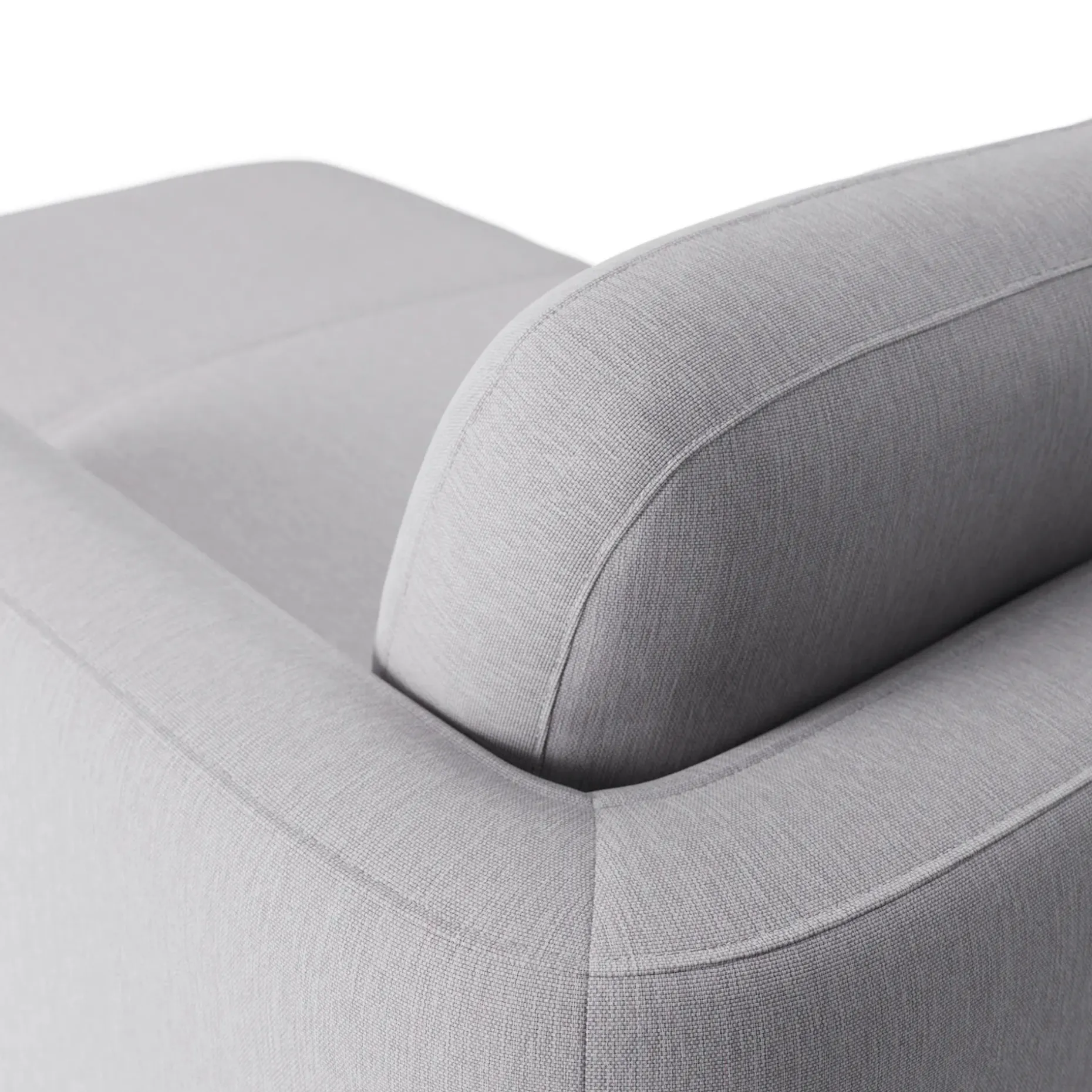 Vati 80" Right Storage Sectional - Silver Ivory