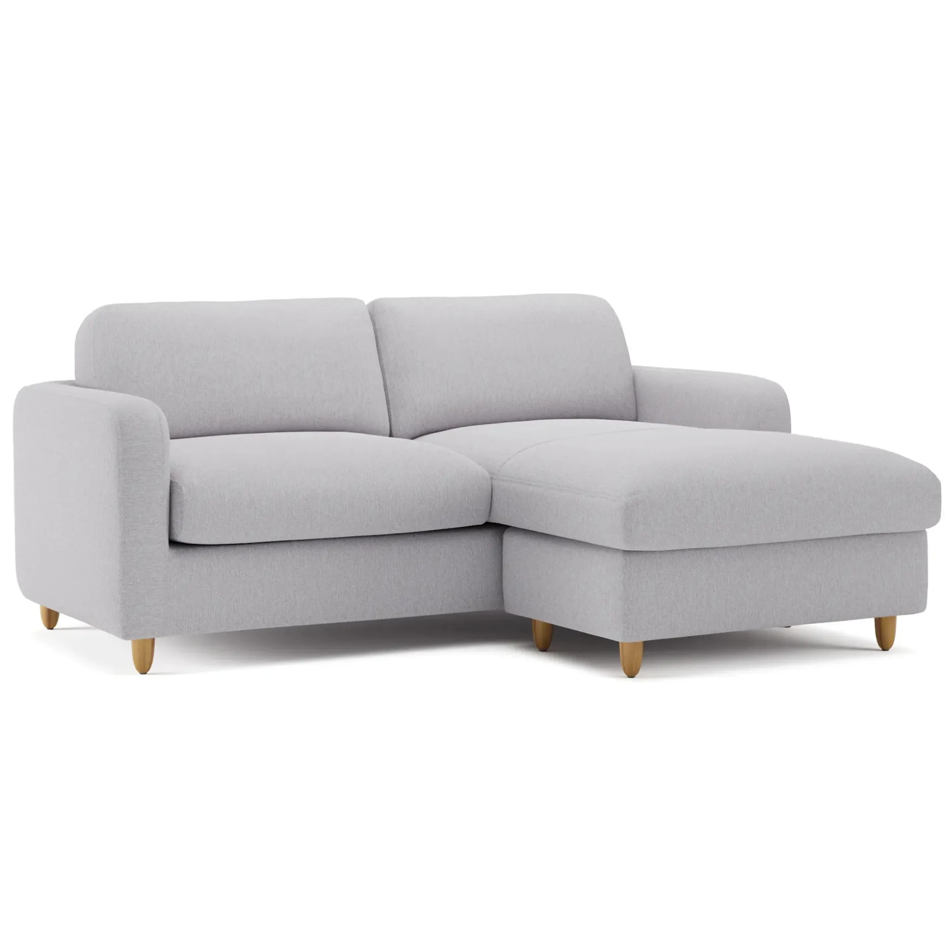 Vati 80" Right Storage Sectional - Silver Ivory