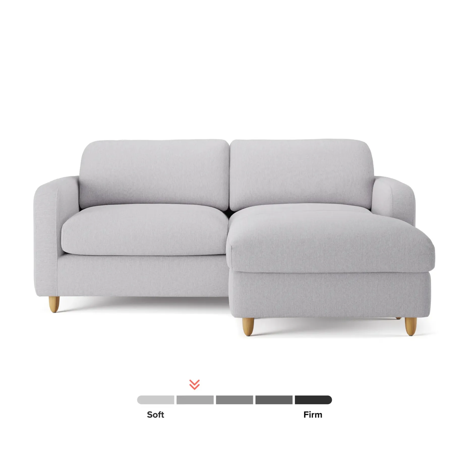 Vati 80" Right Storage Sectional - Silver Ivory