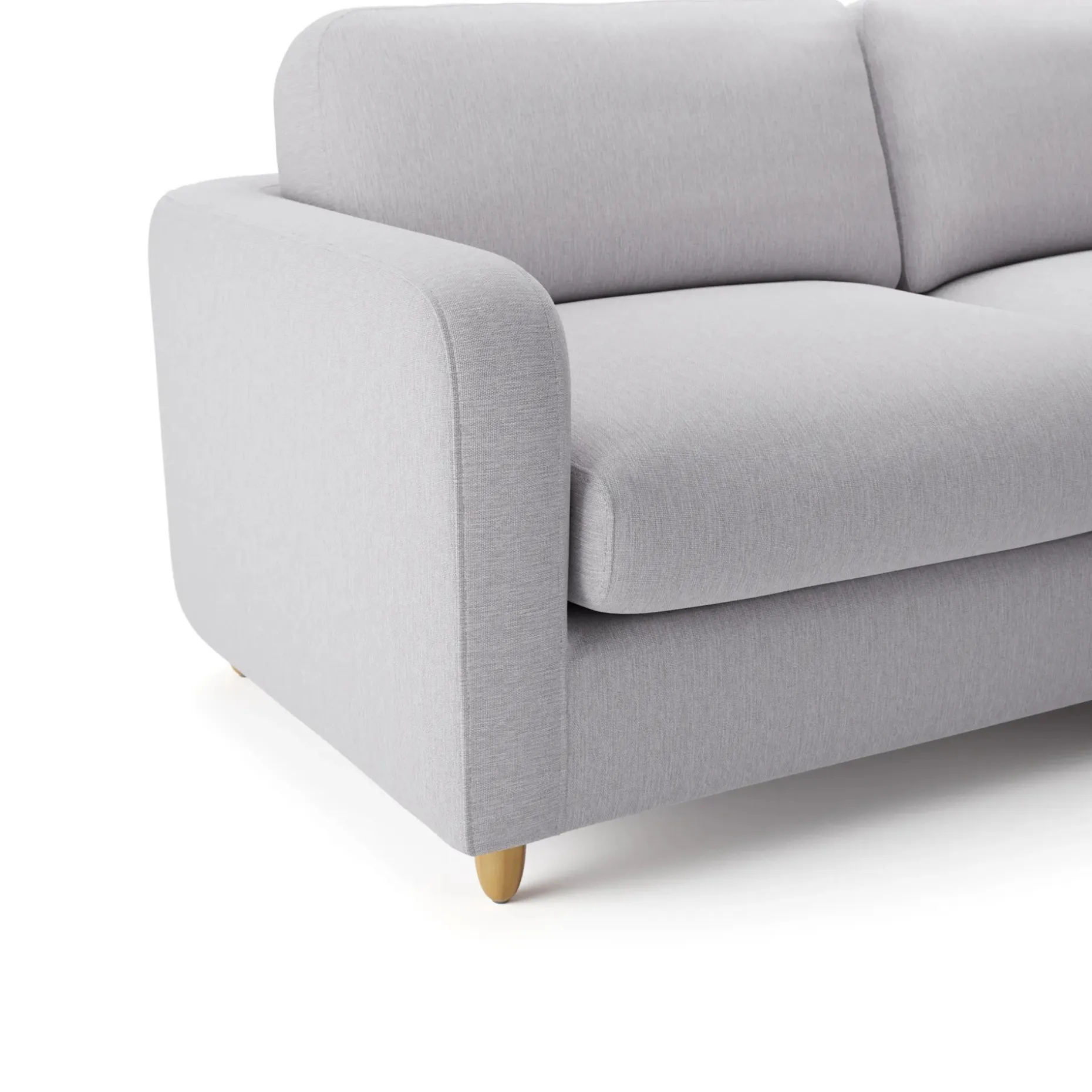 Vati 80" Right Storage Sectional - Silver Ivory