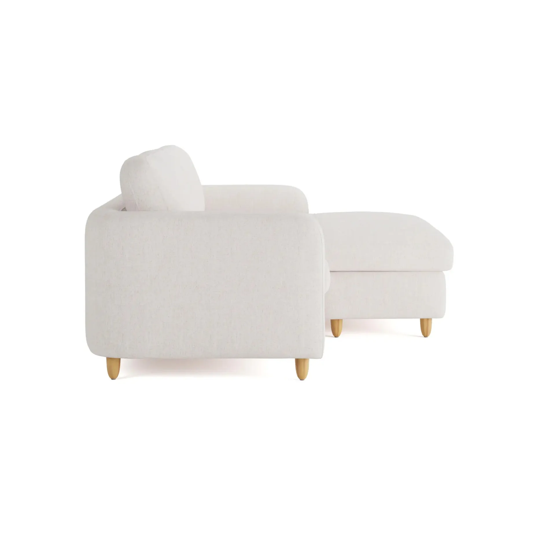Vati 80" Right Storage Sectional - Napa White
