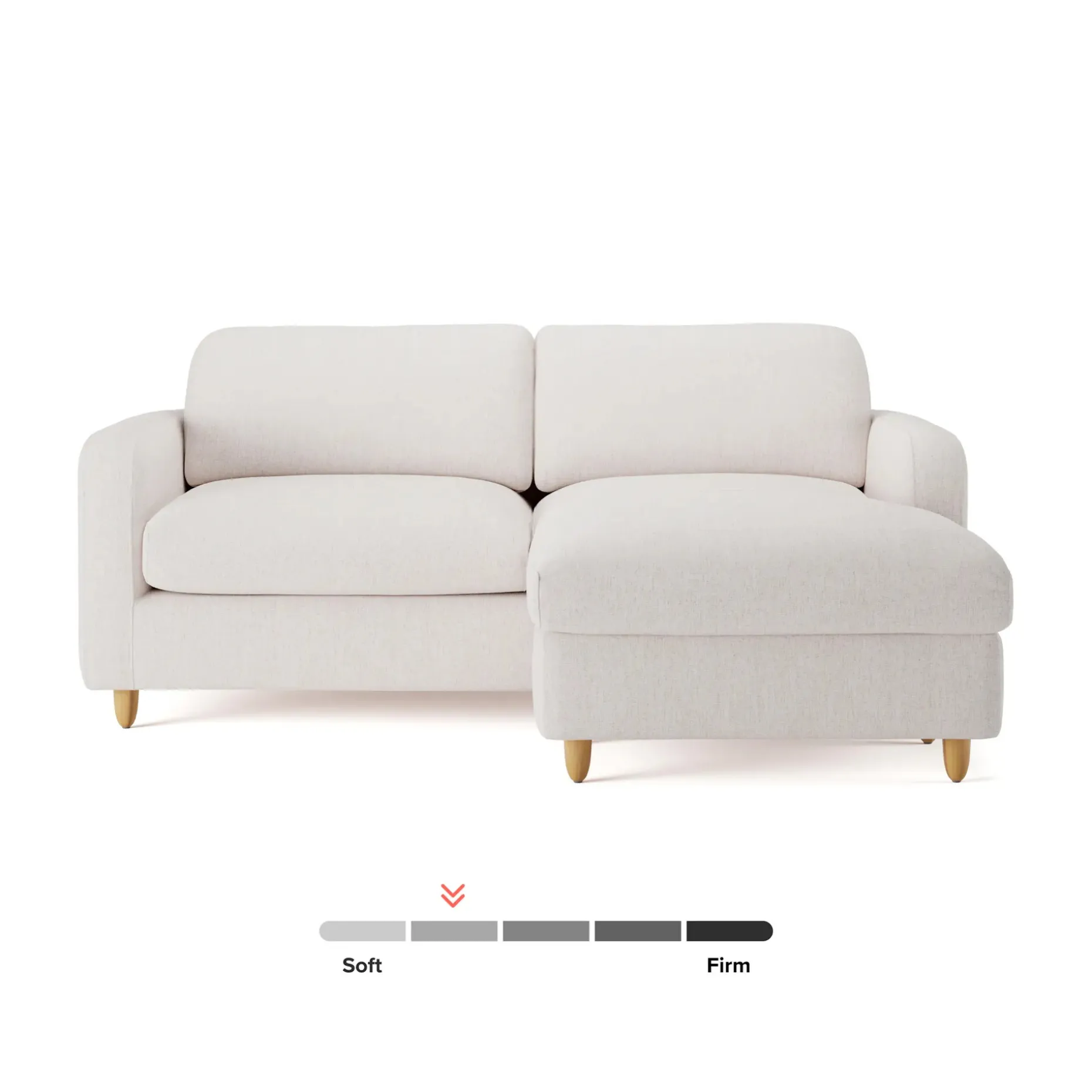Vati 80" Right Storage Sectional - Napa White