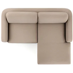 Vati 80" Right Storage Sectional - Sandstone Wool Bouclé