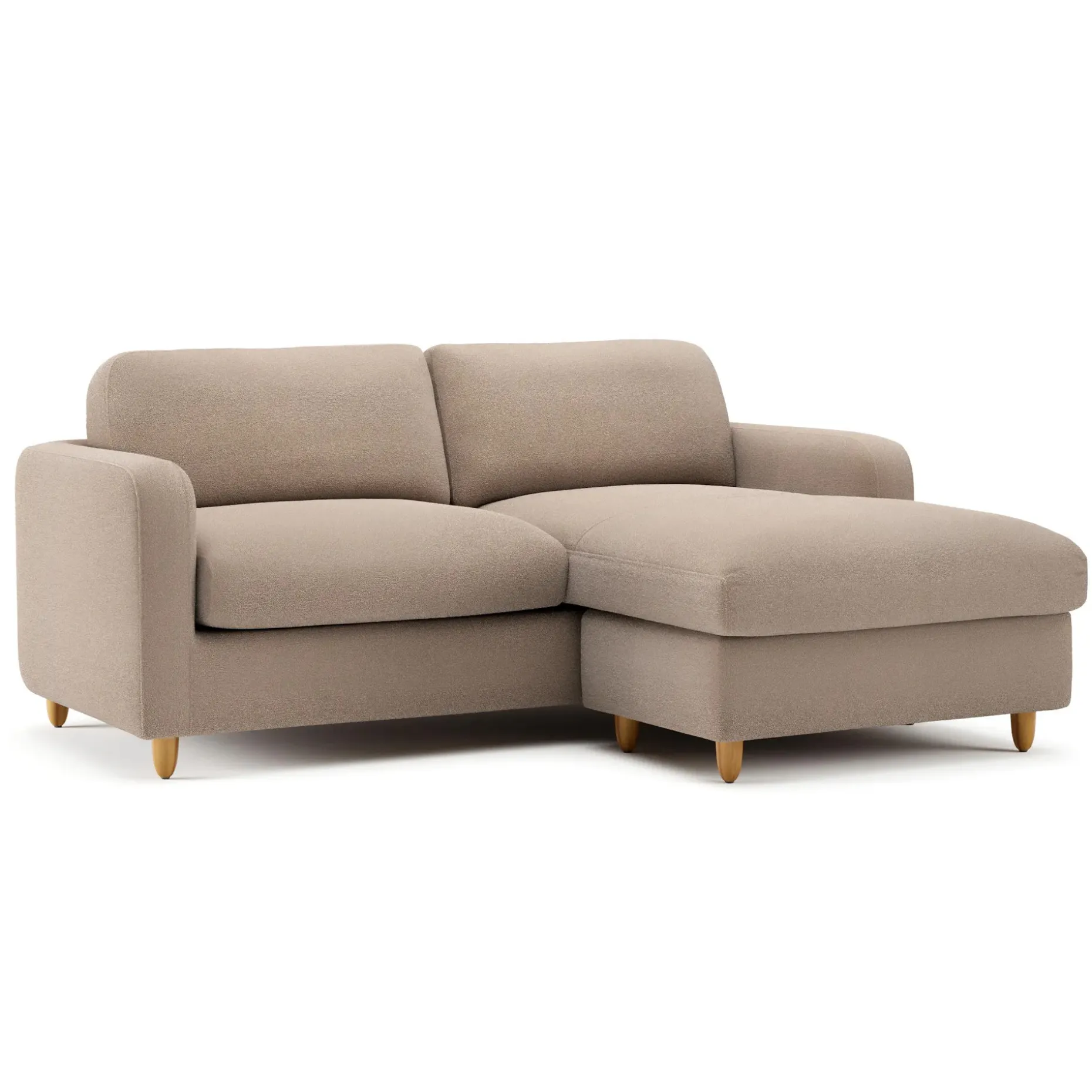 Vati 80" Right Storage Sectional - Sandstone Wool Bouclé