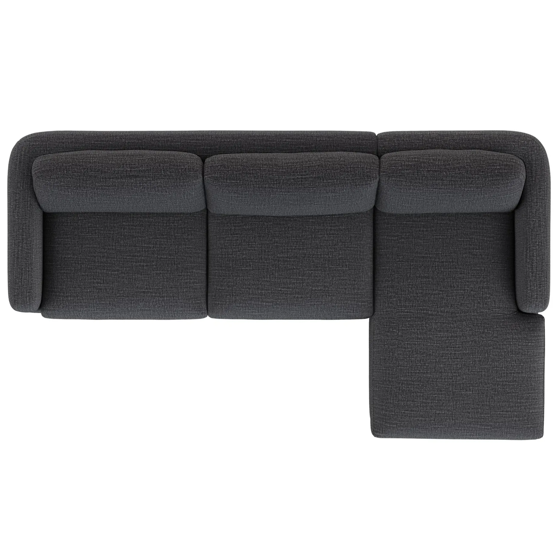 Vati 114" Right Storage Sleeper Sectional - Natural Oak and Napa Charcoal