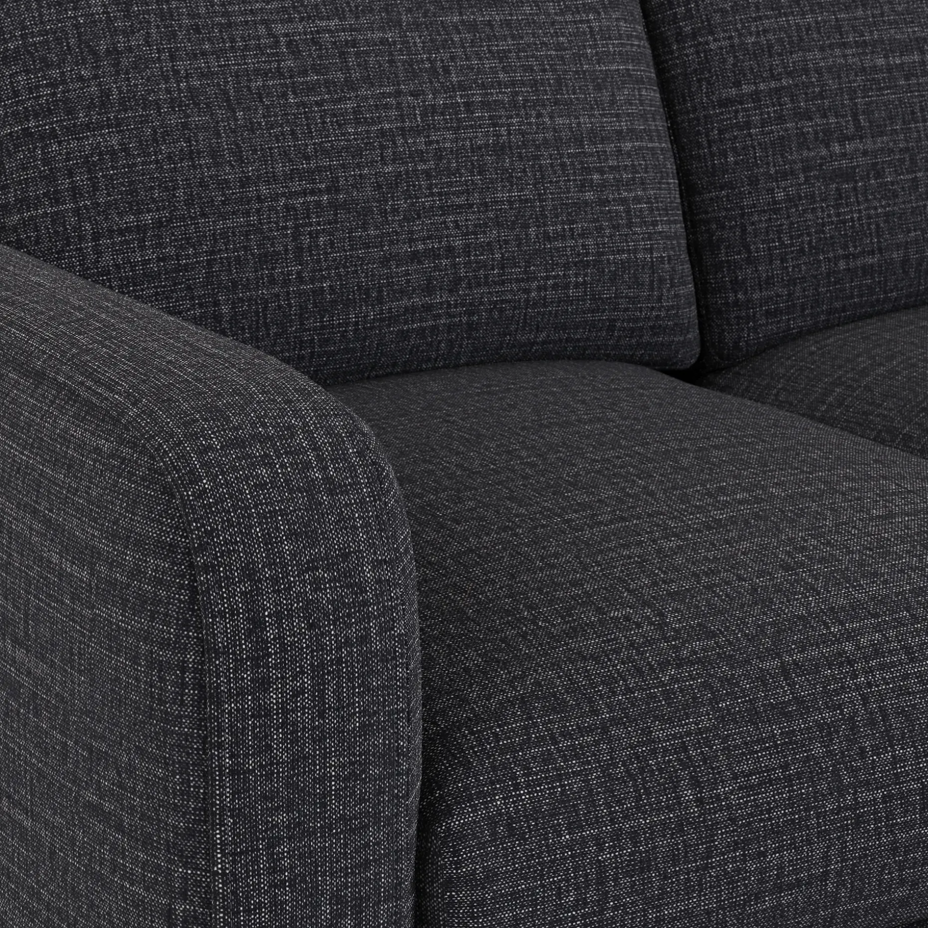 Vati 114" Right Storage Sleeper Sectional - Natural Oak and Napa Charcoal