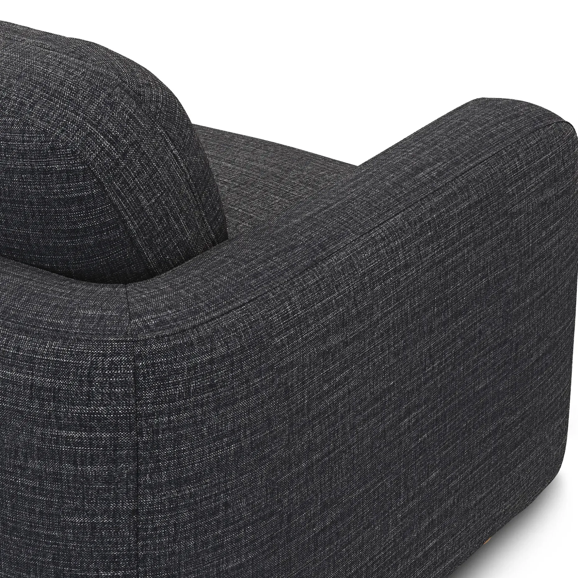 Vati 114" Right Storage Sleeper Sectional - Natural Oak and Napa Charcoal