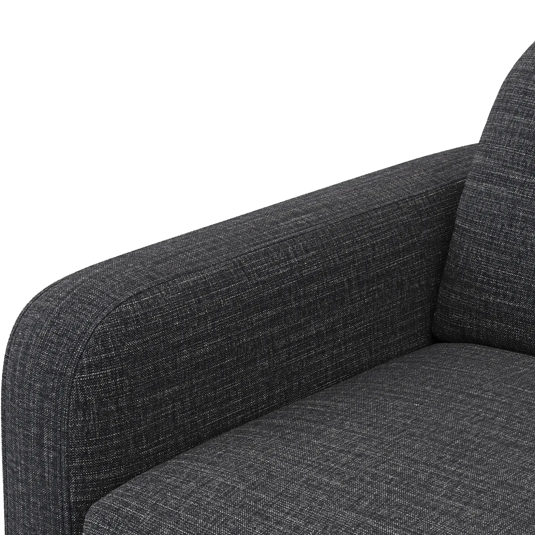Vati 114" Right Storage Sleeper Sectional - Natural Oak and Napa Charcoal