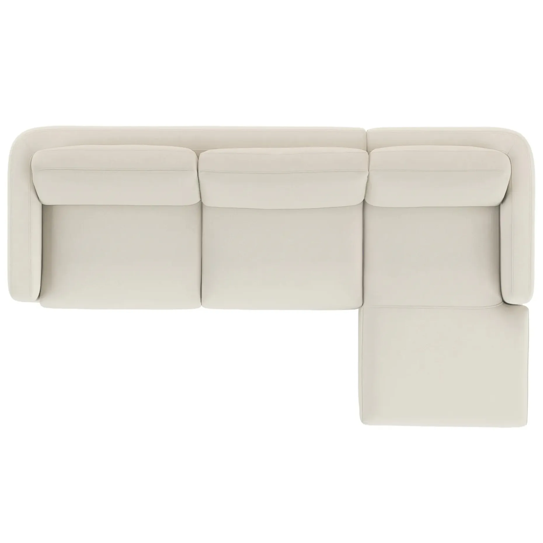 Vati 114" Right Storage Sleeper Sectional - Honey Oak and Buckler Ivory