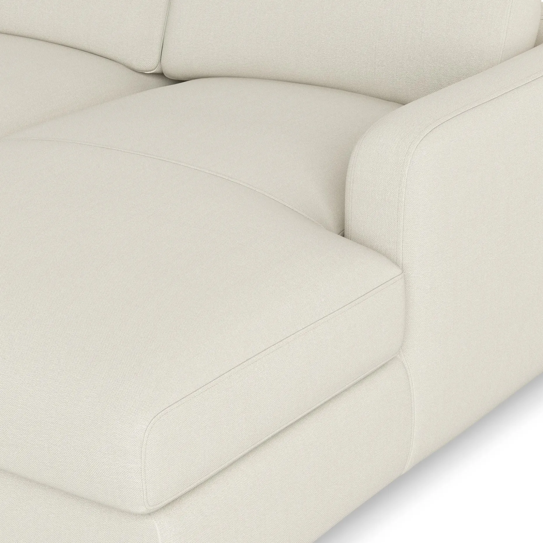 Vati 114" Right Storage Sleeper Sectional - Honey Oak and Buckler Ivory