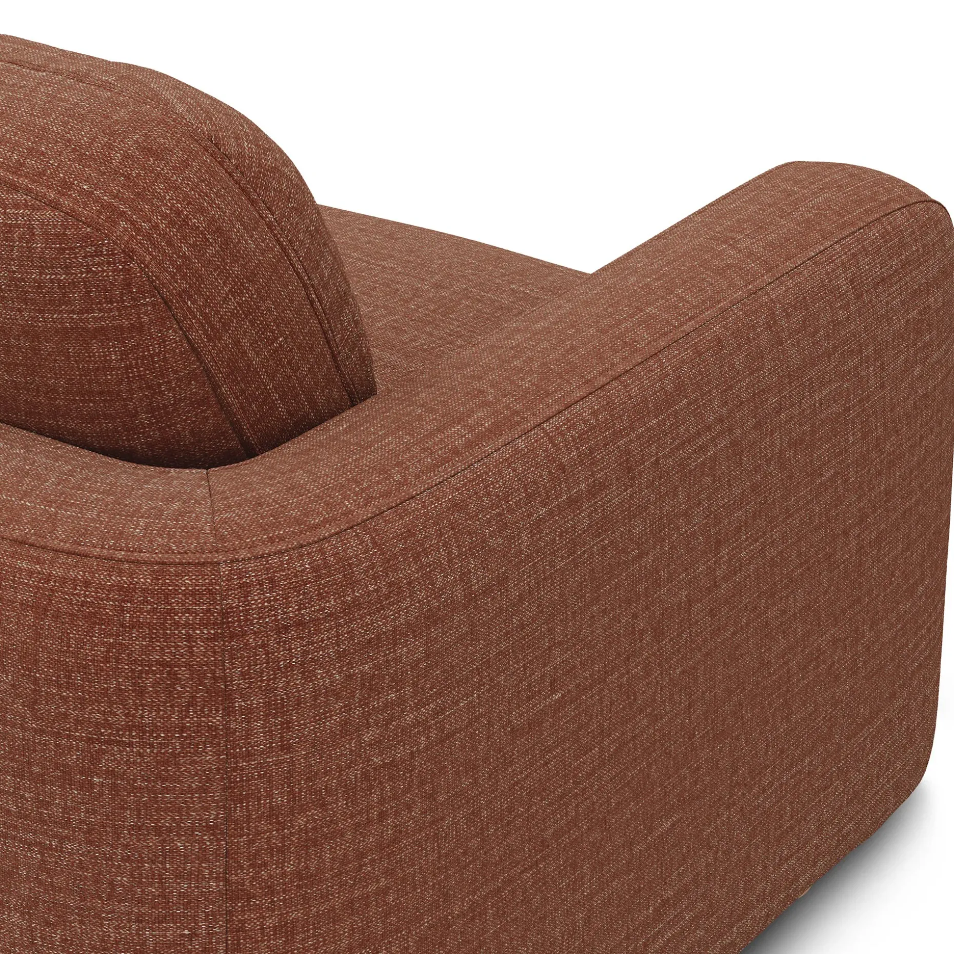 Vati 114" Right Storage Sleeper Sectional - Natural Oak and Napa Rust