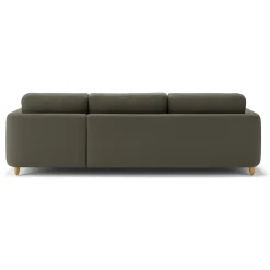 Vati 114" Right Storage Sleeper Sectional - Silver Moss