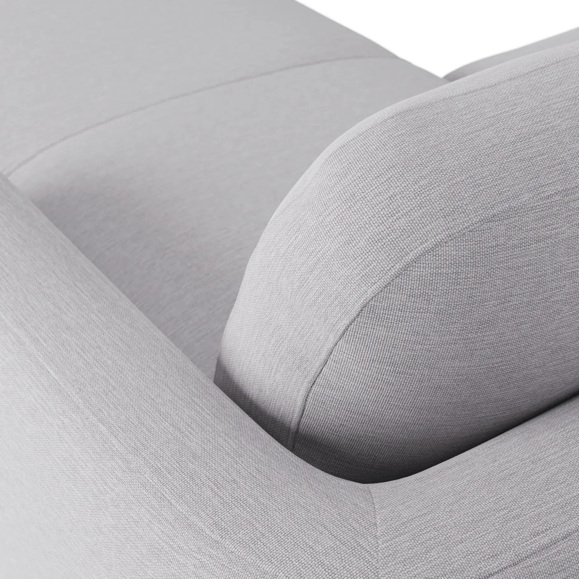 Vati 114" Right Storage Sleeper Sectional - Silver Ivory