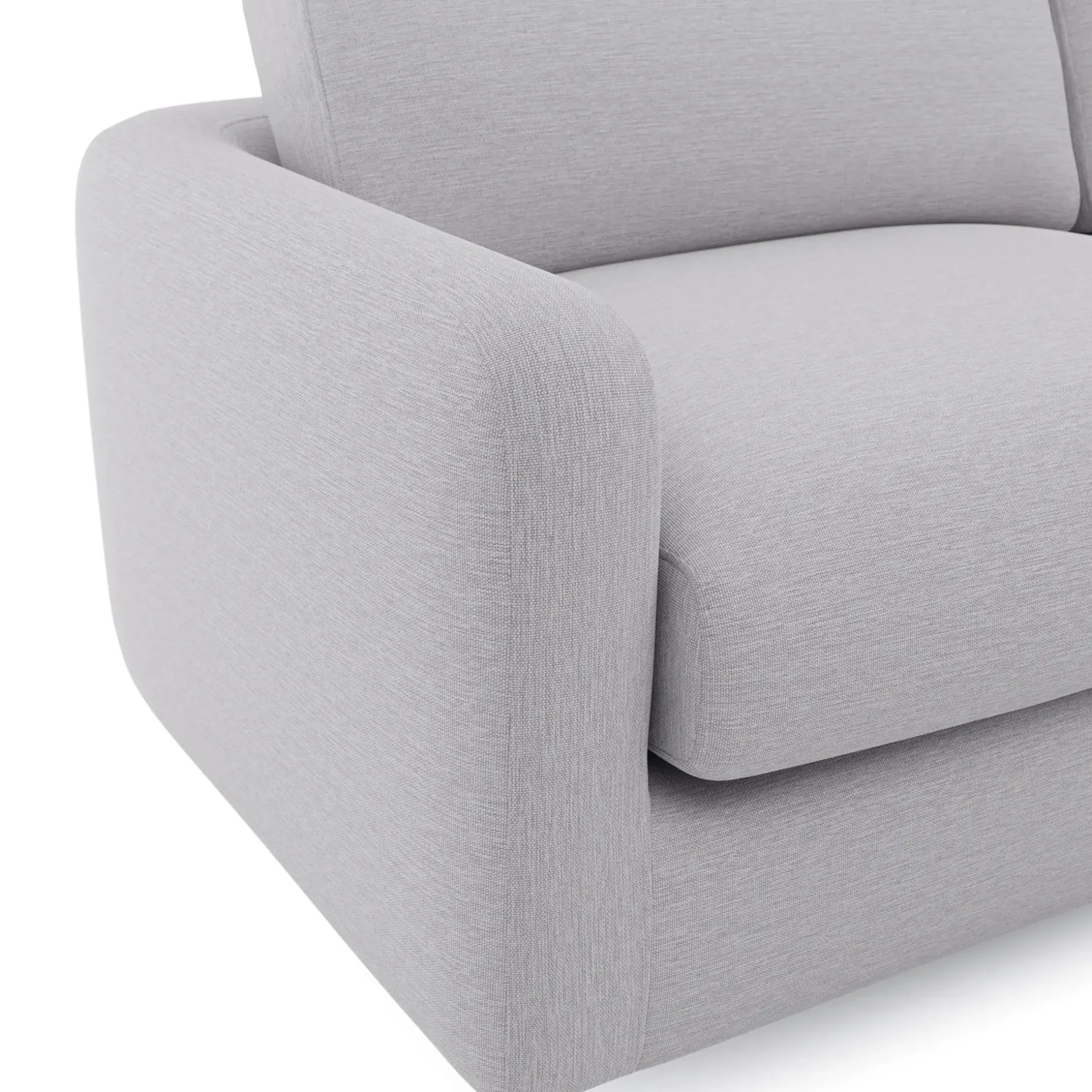 Vati 114" Right Storage Sleeper Sectional - Silver Ivory