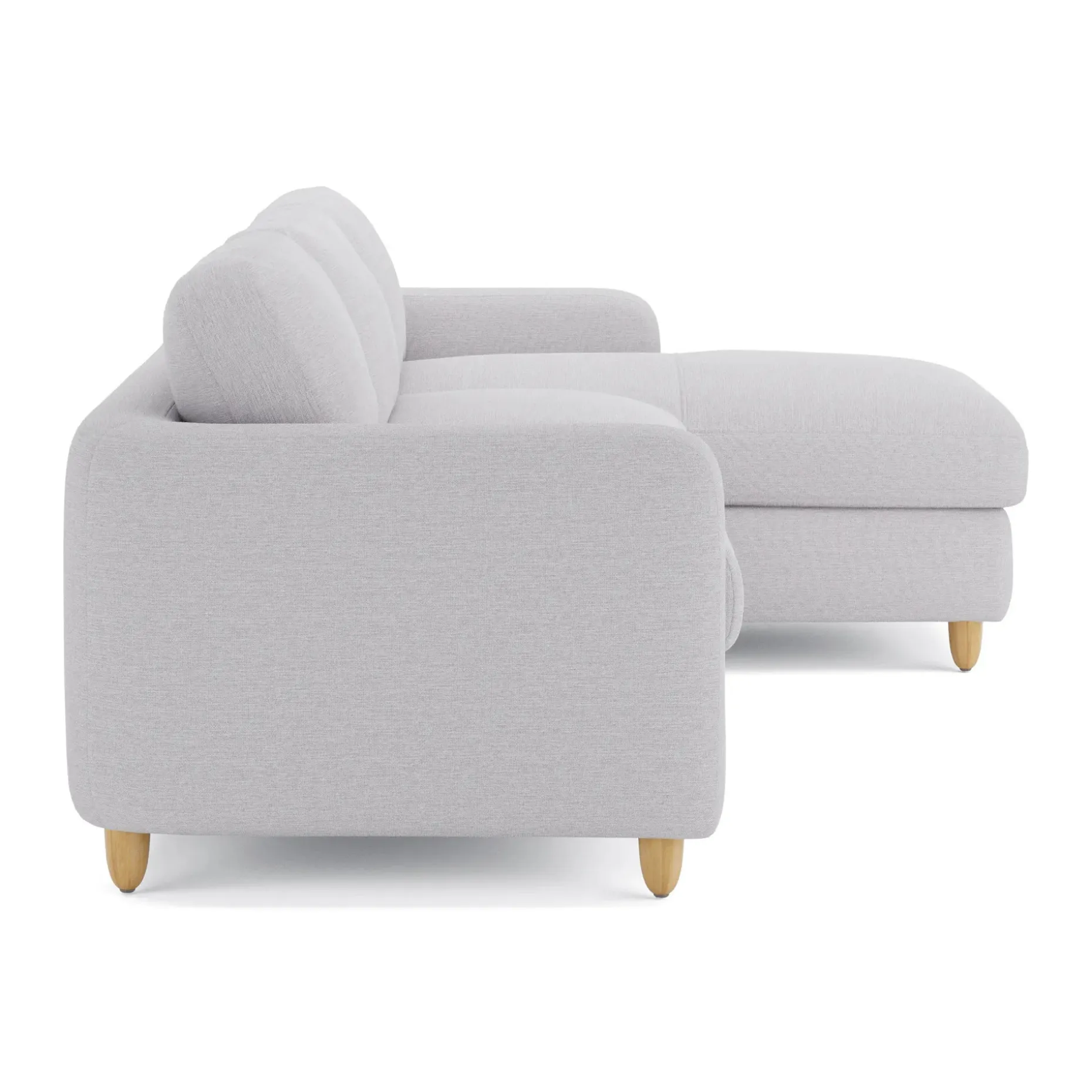 Vati 114" Right Storage Sleeper Sectional - Silver Ivory