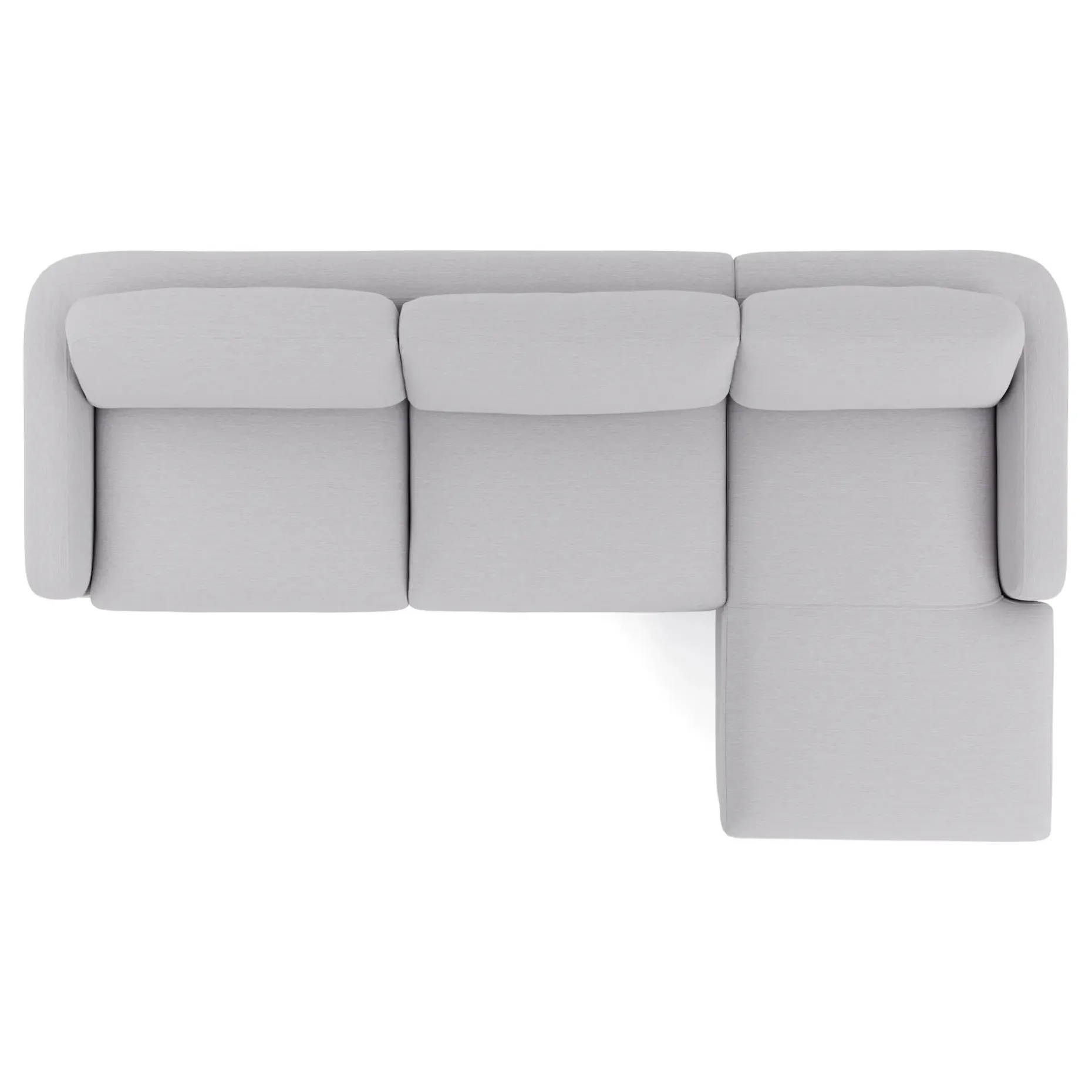 Vati 114" Right Storage Sleeper Sectional - Silver Ivory