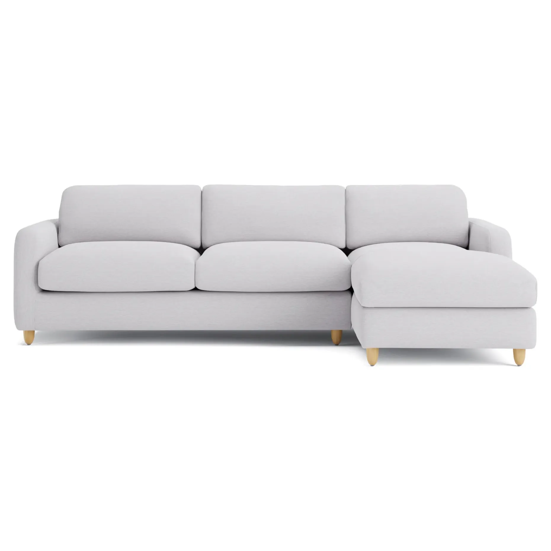 Vati 114" Right Storage Sleeper Sectional - Silver Ivory