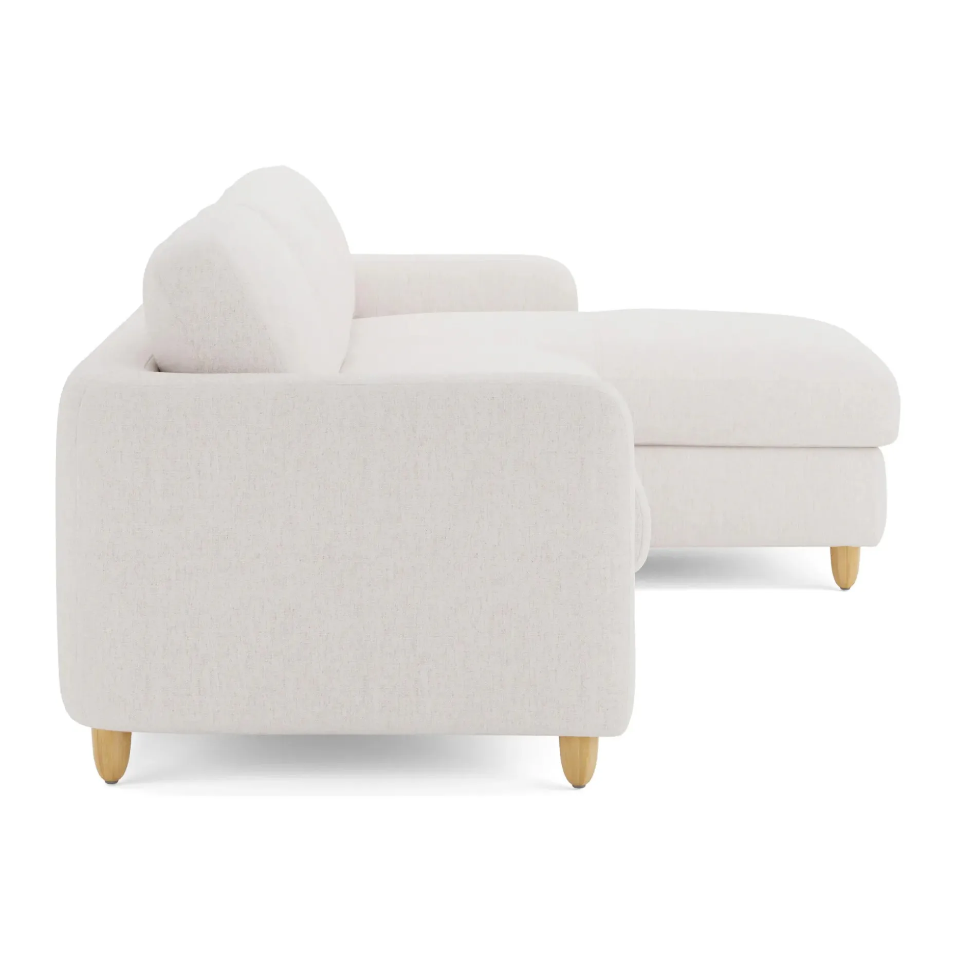 Vati 114" Right Storage Sleeper Sectional - Napa White