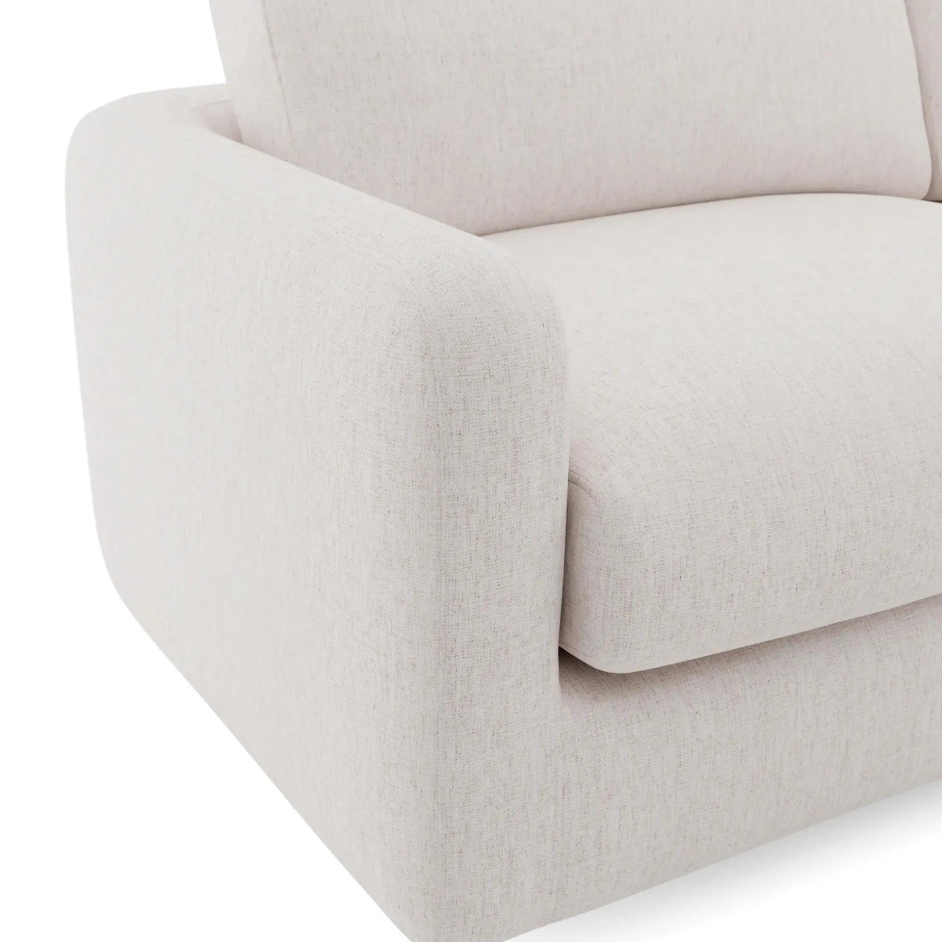 Vati 114" Right Storage Sleeper Sectional - Napa White