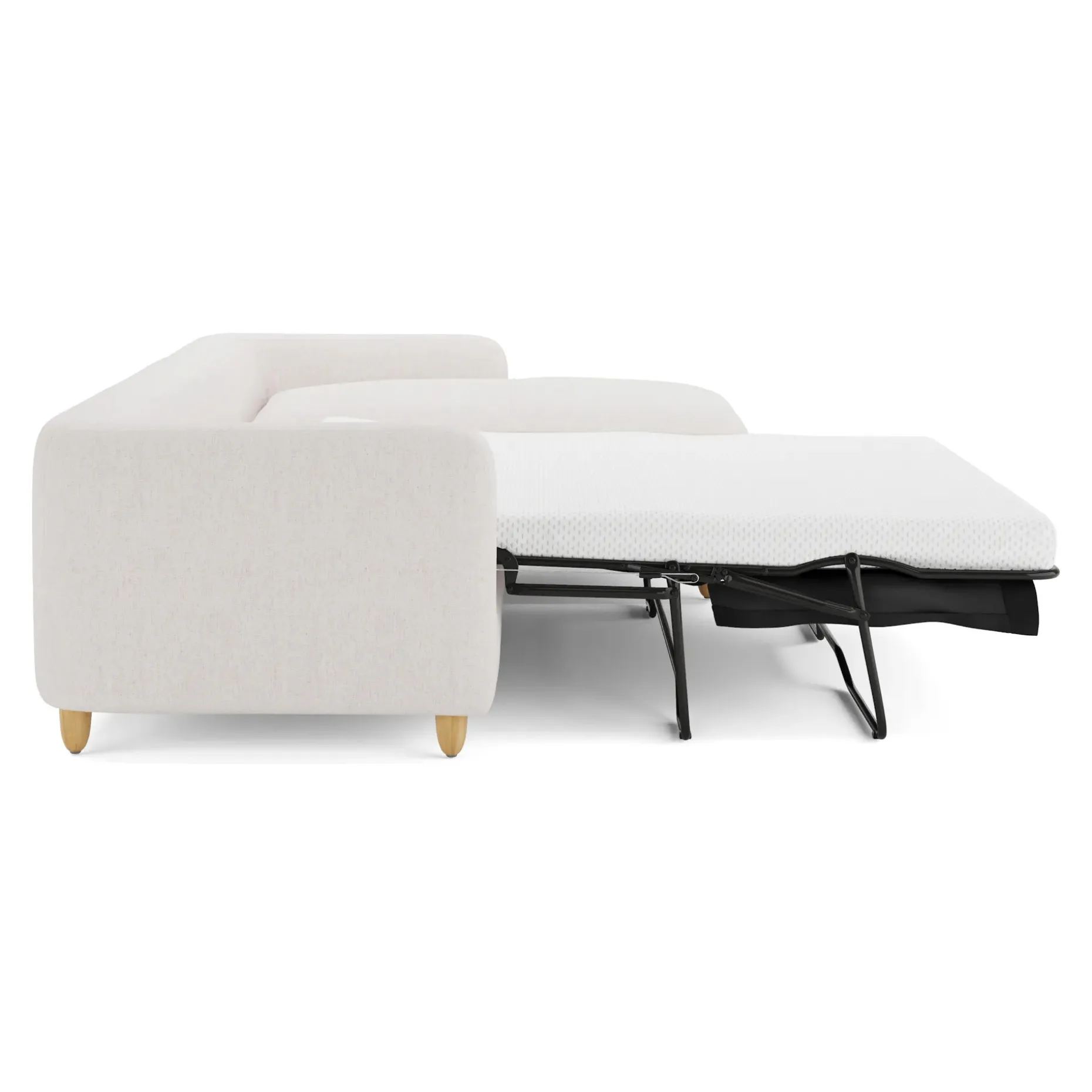 Vati 114" Right Storage Sleeper Sectional - Napa White