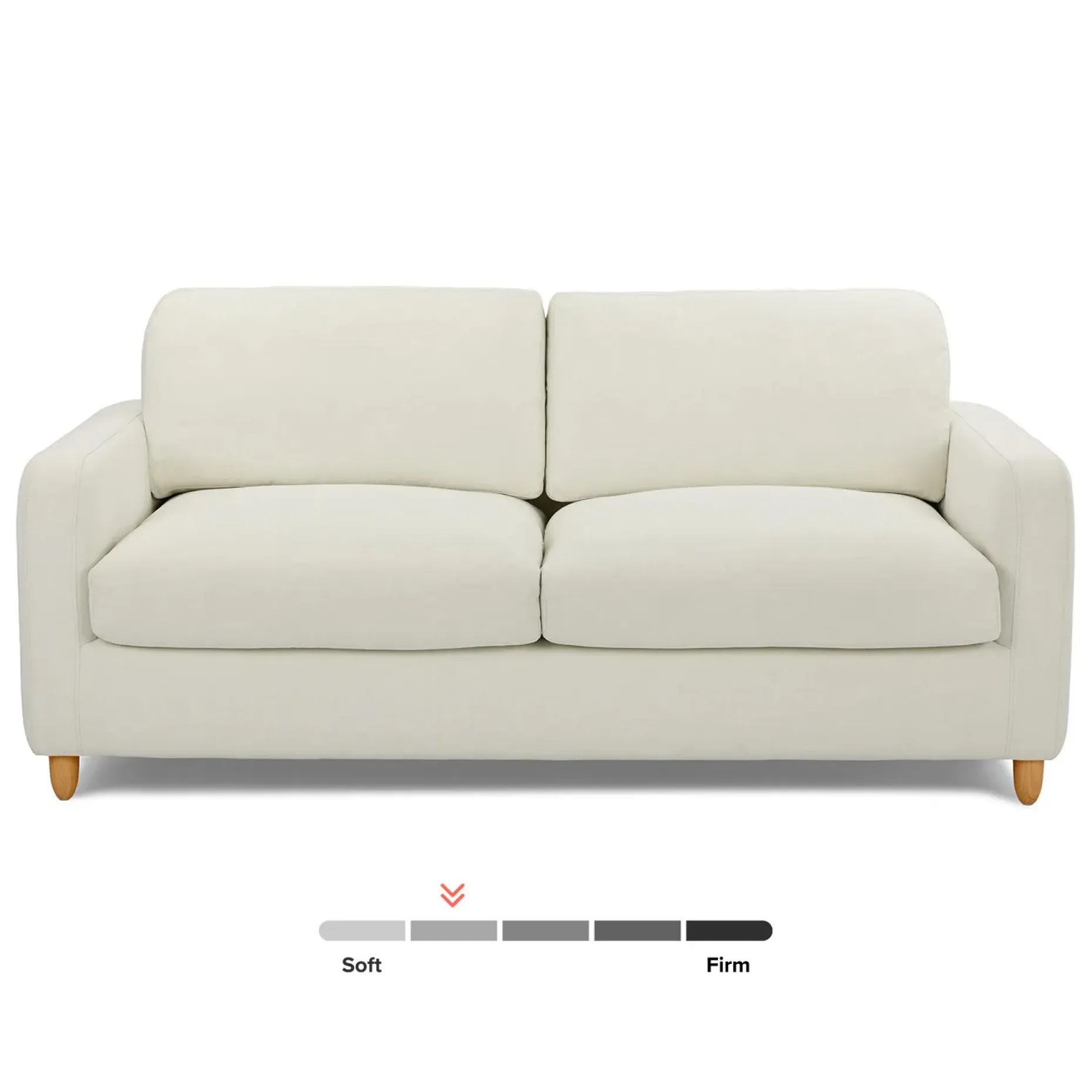 Vati 80" Sofa Bed - Honey Oak and Buckler Ivory