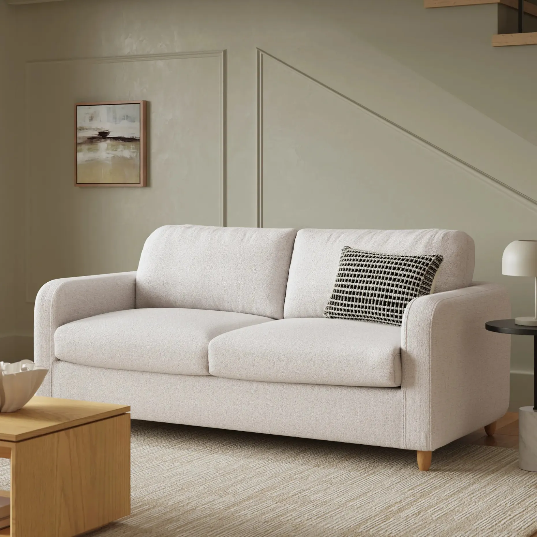Vati 80" Sofa Bed - Napa White