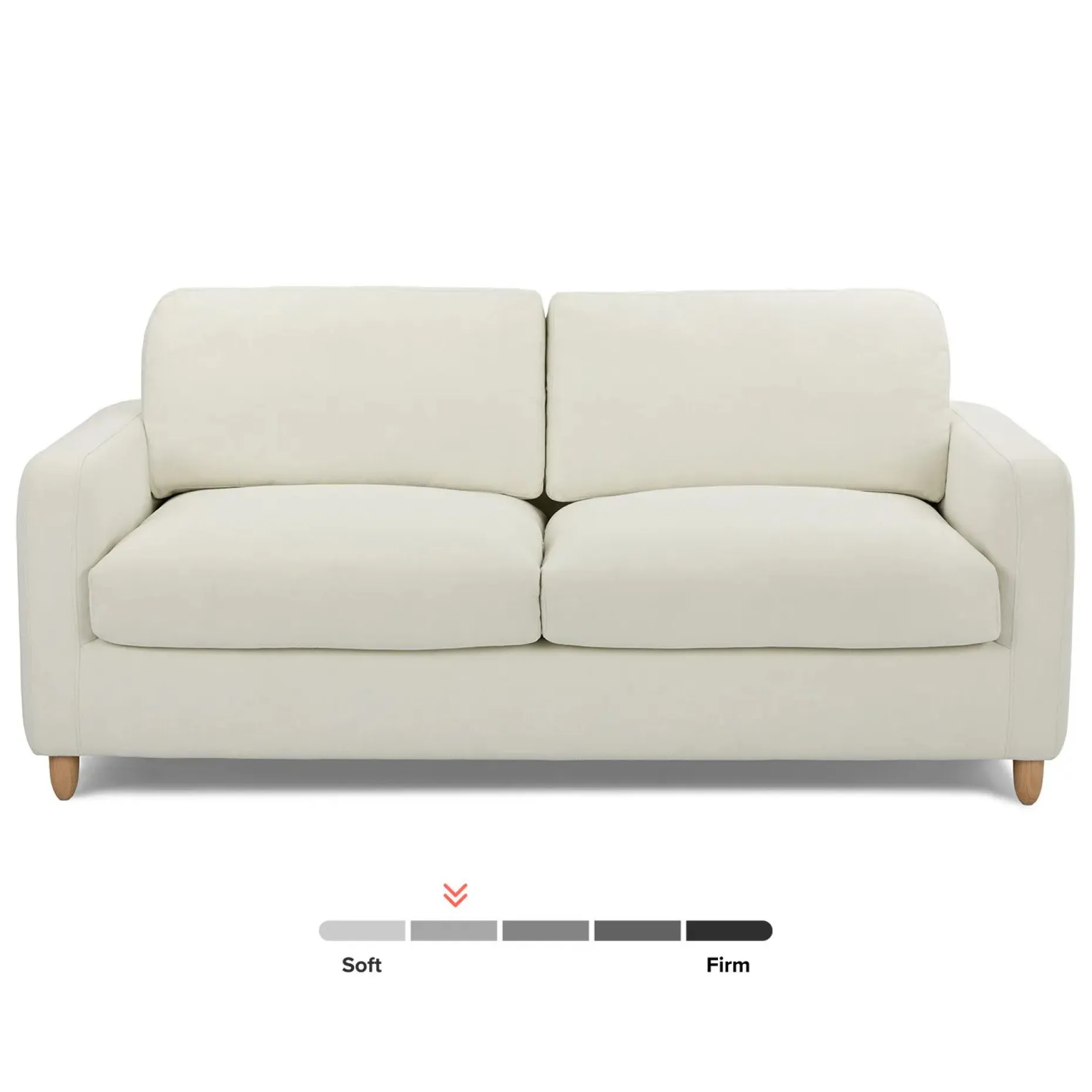 Vati 80" Sofa Bed - Natural Oak and Buckler Ivory