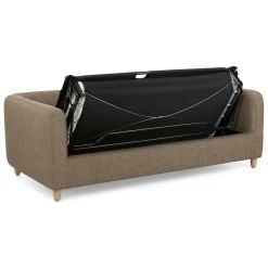 Vati 80" Sofa Bed - Natural Oak and Buckler Brown