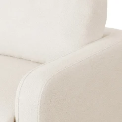 Vati 80" Sofa Bed - Natural Oak and Ivory Wool Bouclé