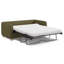 Vati 80" Sofa Bed - Natural Oak and Napa Moss