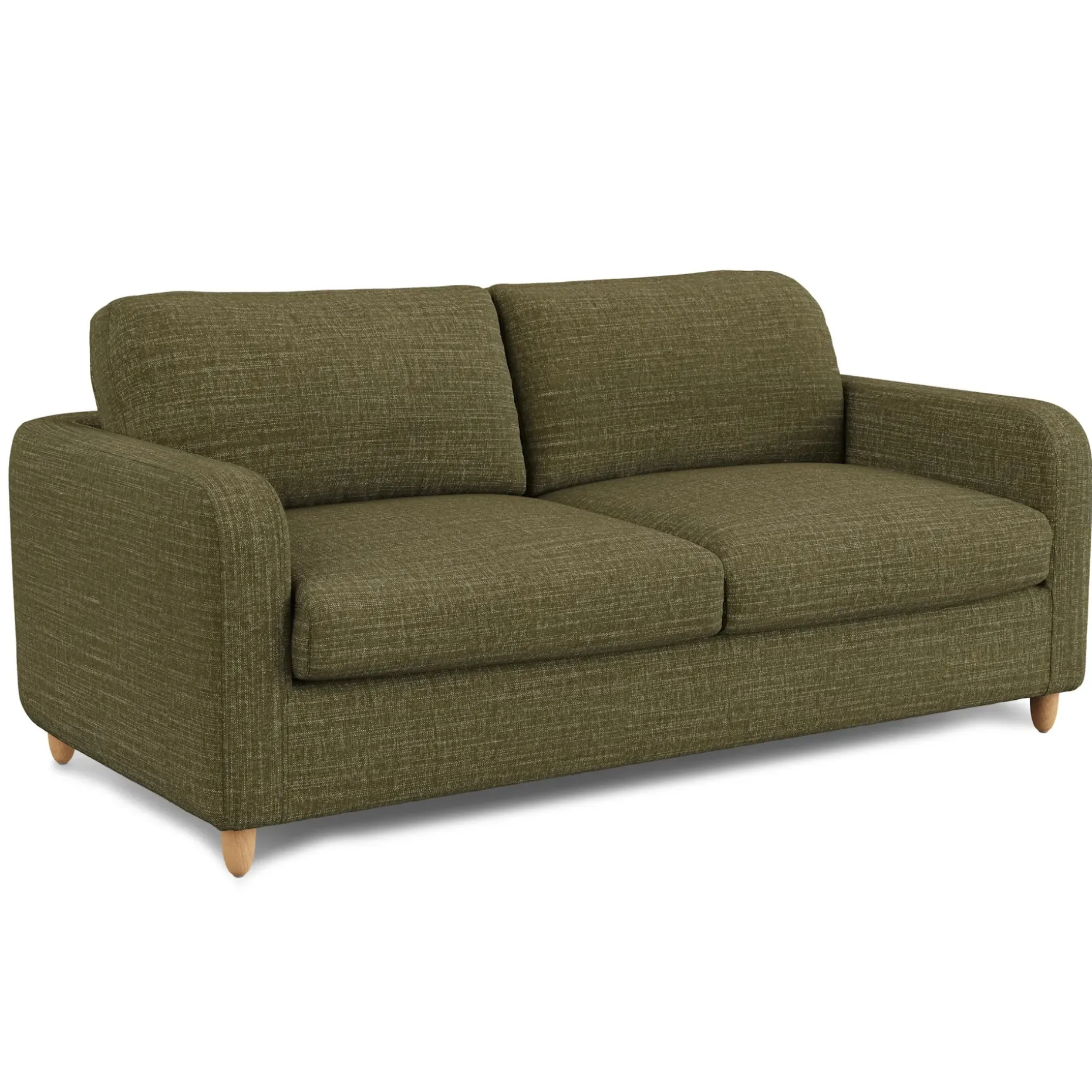 Vati 80" Sofa Bed - Natural Oak and Napa Moss