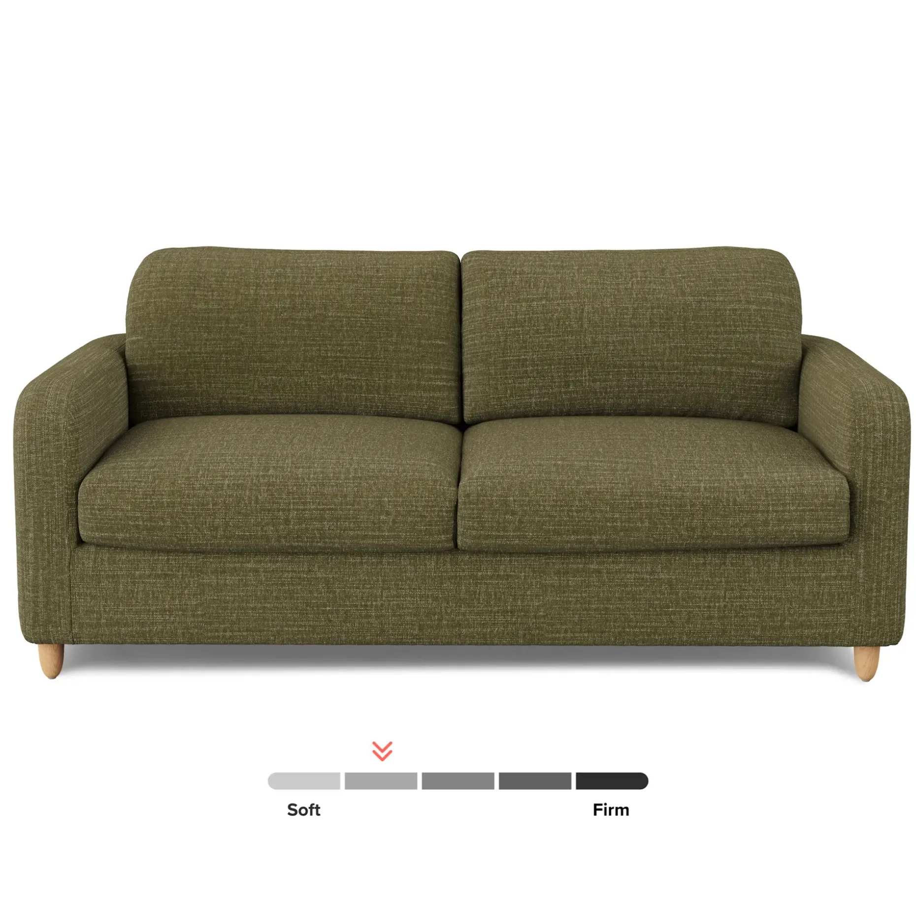 Vati 80" Sofa Bed - Natural Oak and Napa Moss