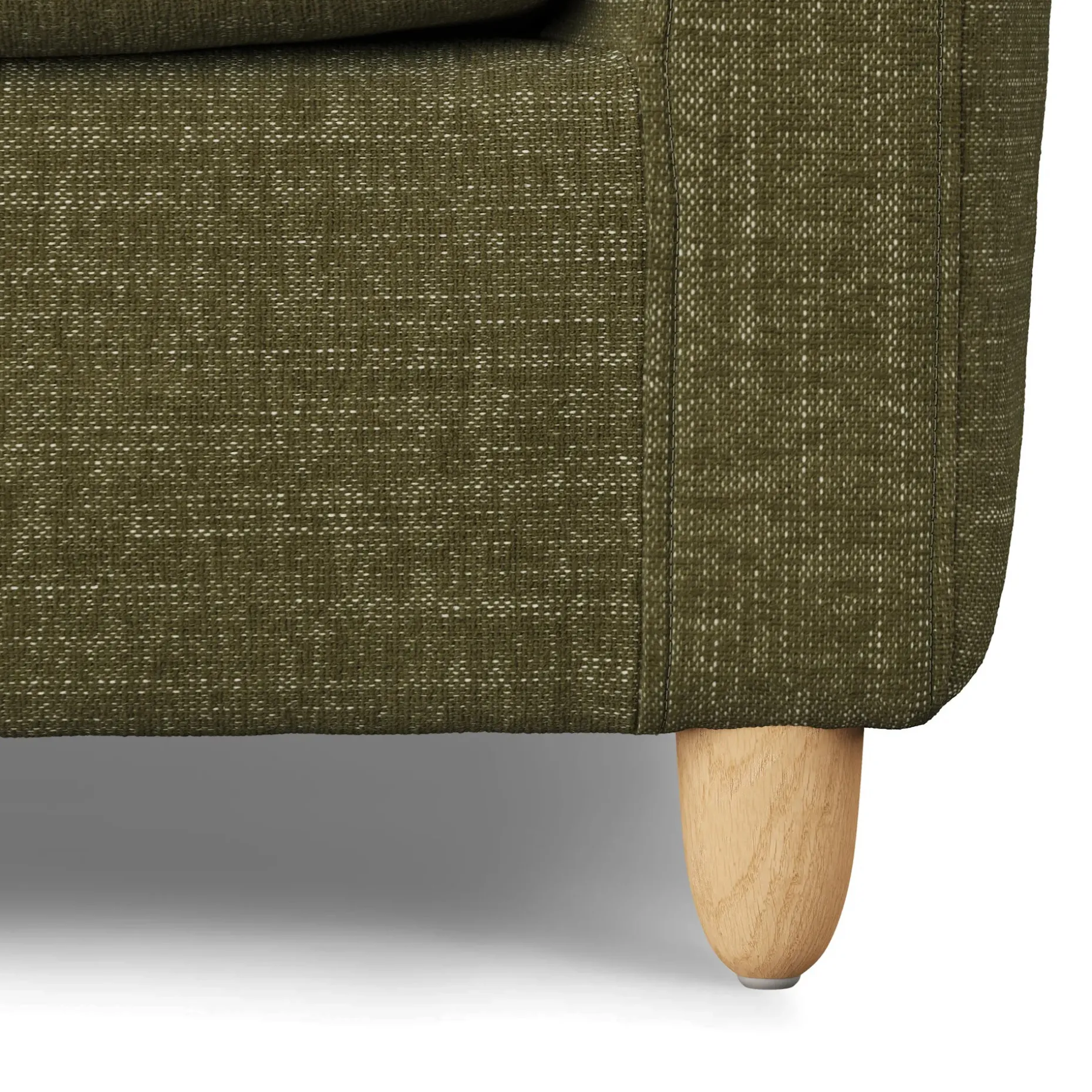 Vati 80" Sofa Bed - Natural Oak and Napa Moss