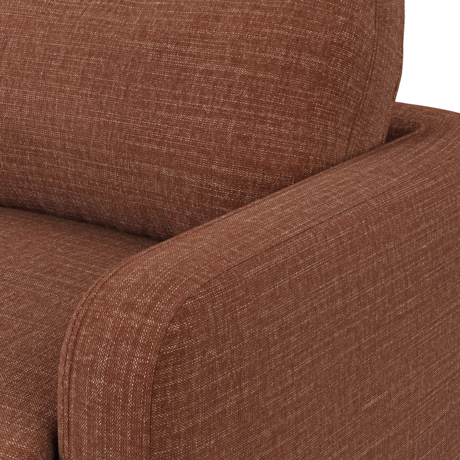 Vati 80" Sofa Bed - Natural Oak and Napa Rust