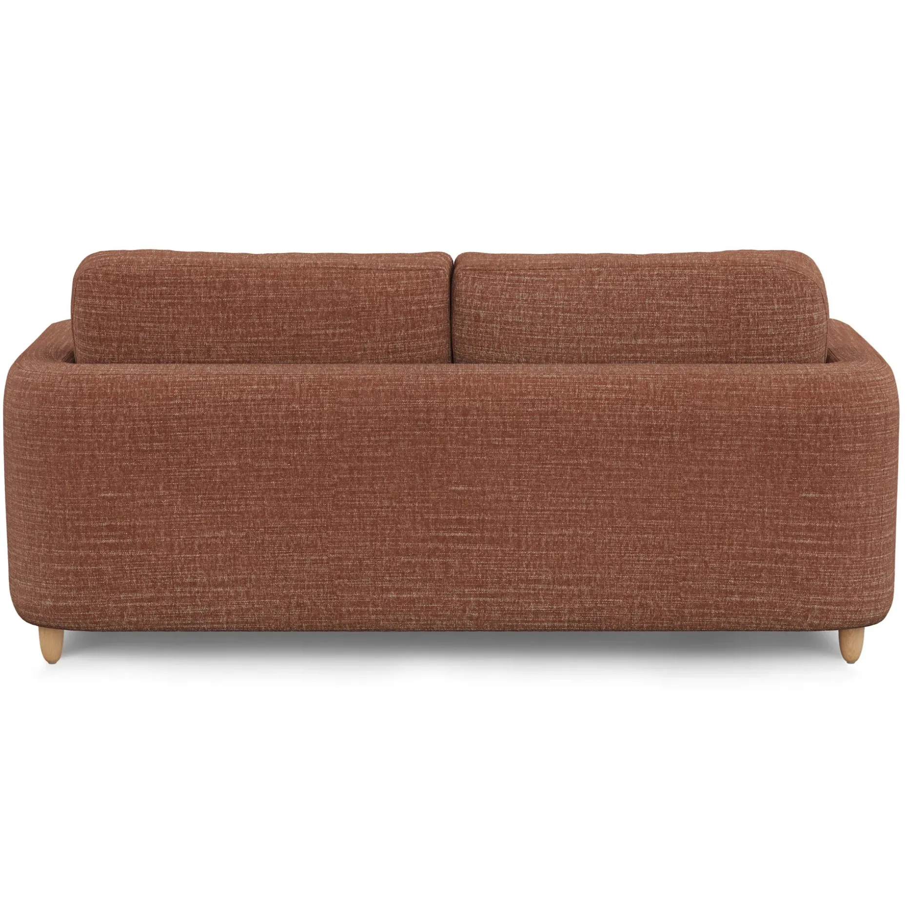 Vati 80" Sofa Bed - Natural Oak and Napa Rust