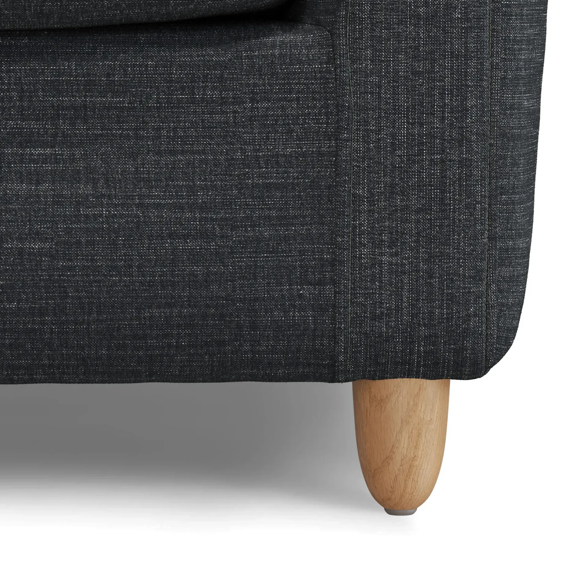 Vati 80" Sofa Bed - Natural Oak and Napa Charcoal