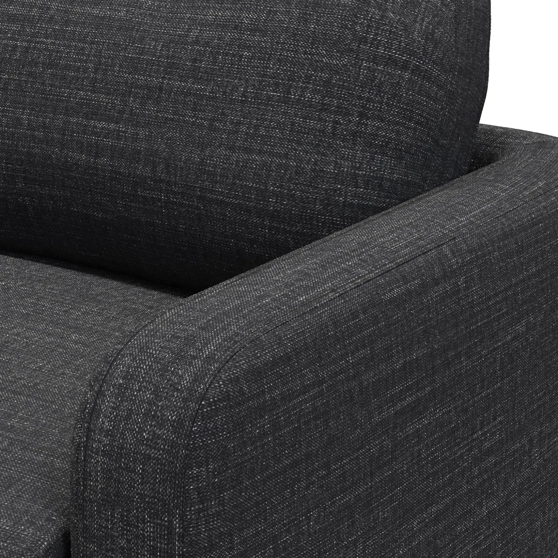 Vati 80" Sofa Bed - Natural Oak and Napa Charcoal
