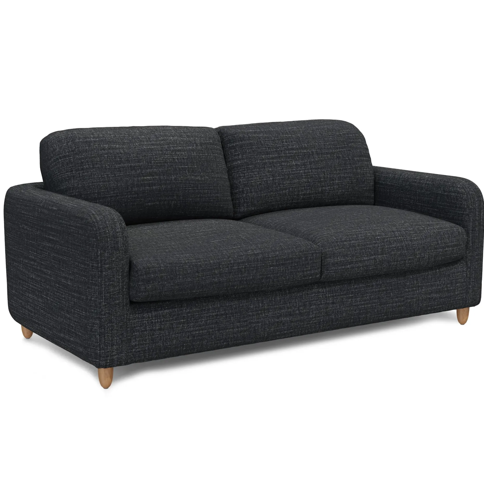 Vati 80" Sofa Bed - Natural Oak and Napa Charcoal