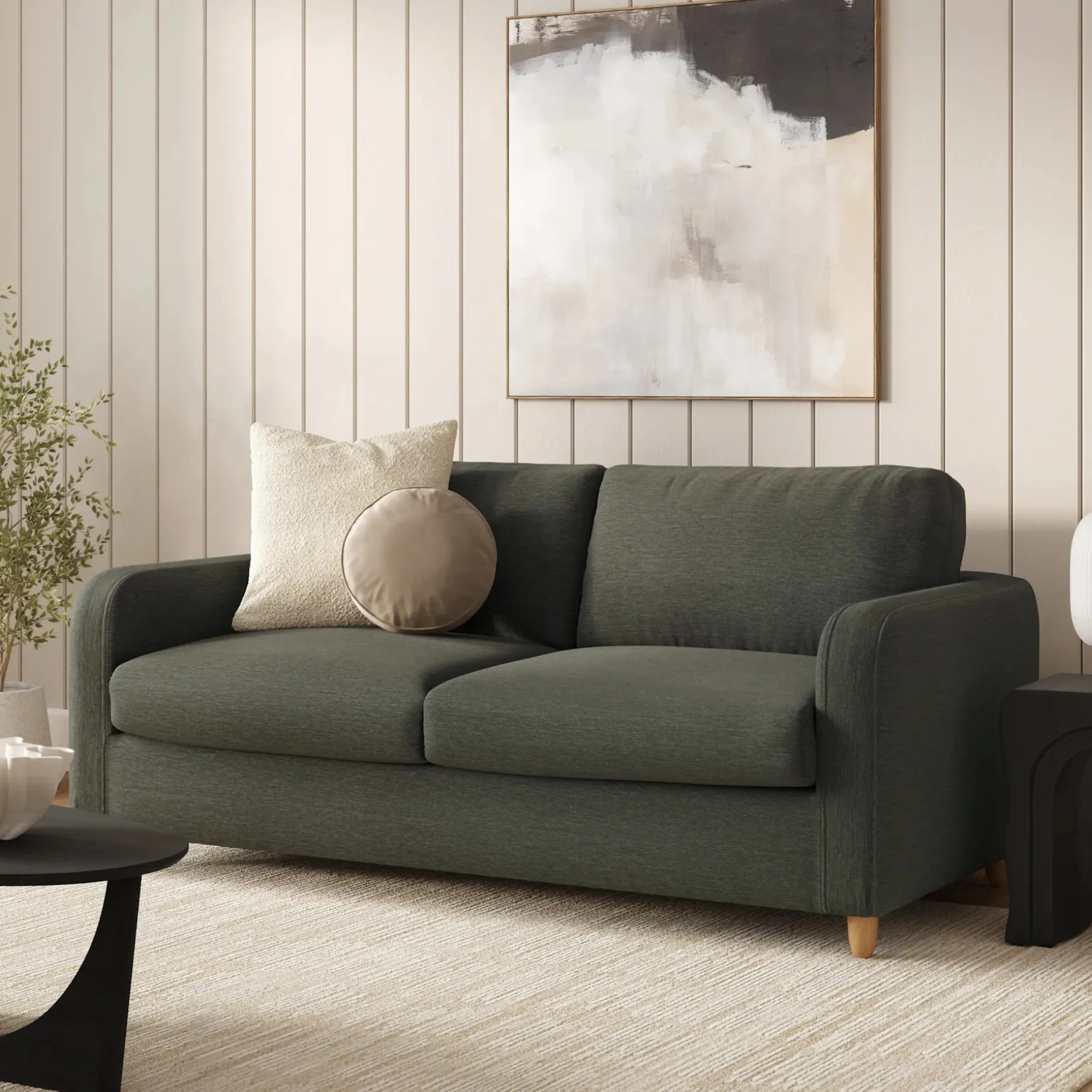 Vati 80" Sofa Bed - Silver Moss