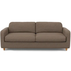 Vati 92" Sofa - Honey Oak and Buckler Brown