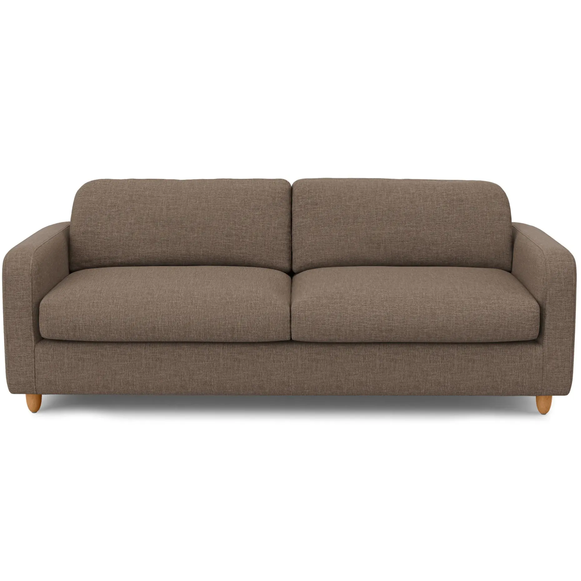 Vati 92" Sofa - Honey Oak and Buckler Brown
