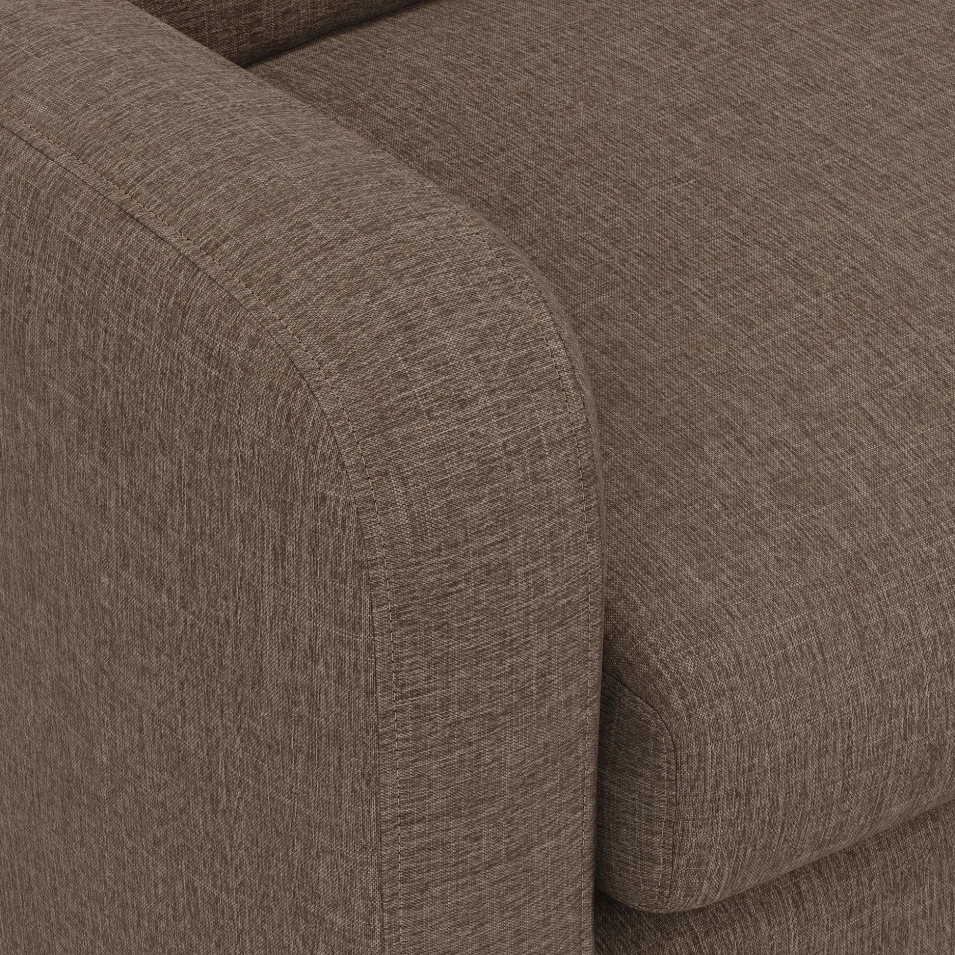 Vati 92" Sofa - Honey Oak and Buckler Brown