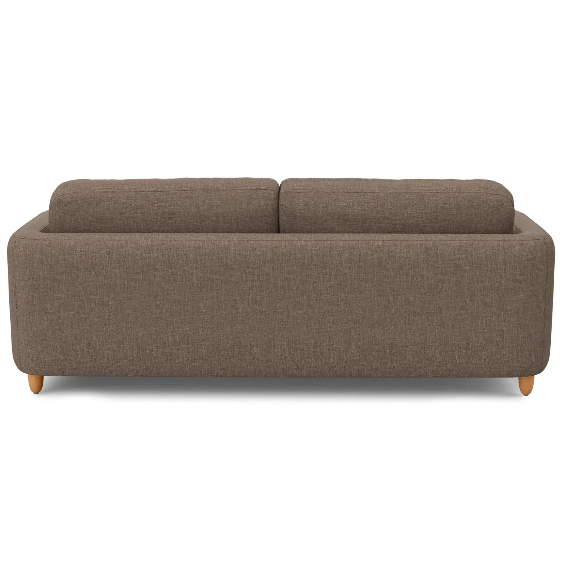 Vati 92" Sofa - Honey Oak and Buckler Brown