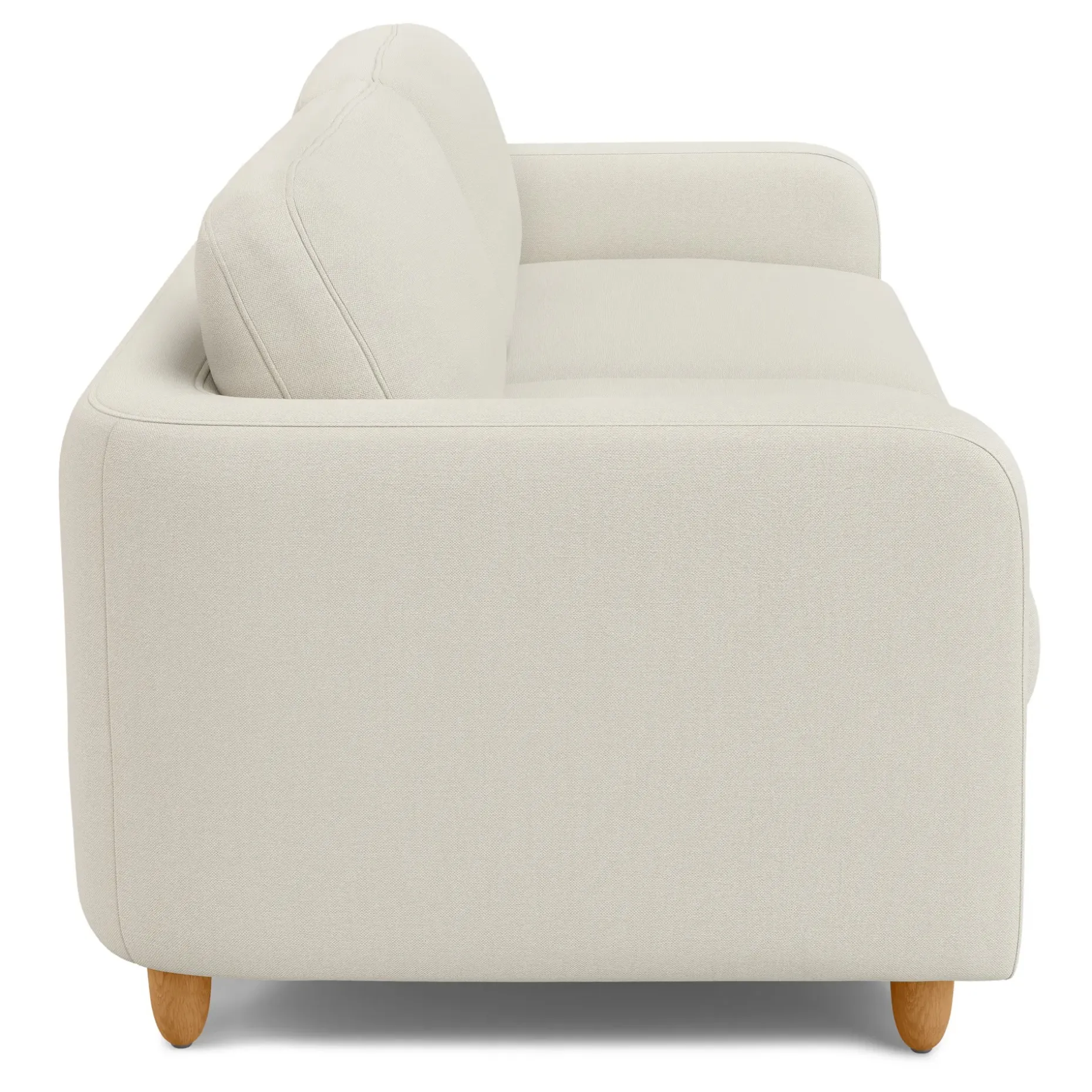 Vati 92" Sofa - Honey Oak and Buckler Ivory