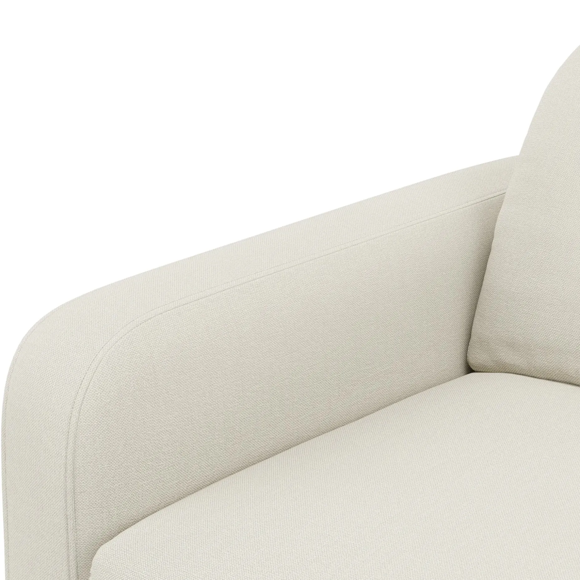 Vati 92" Sofa - Honey Oak and Buckler Ivory
