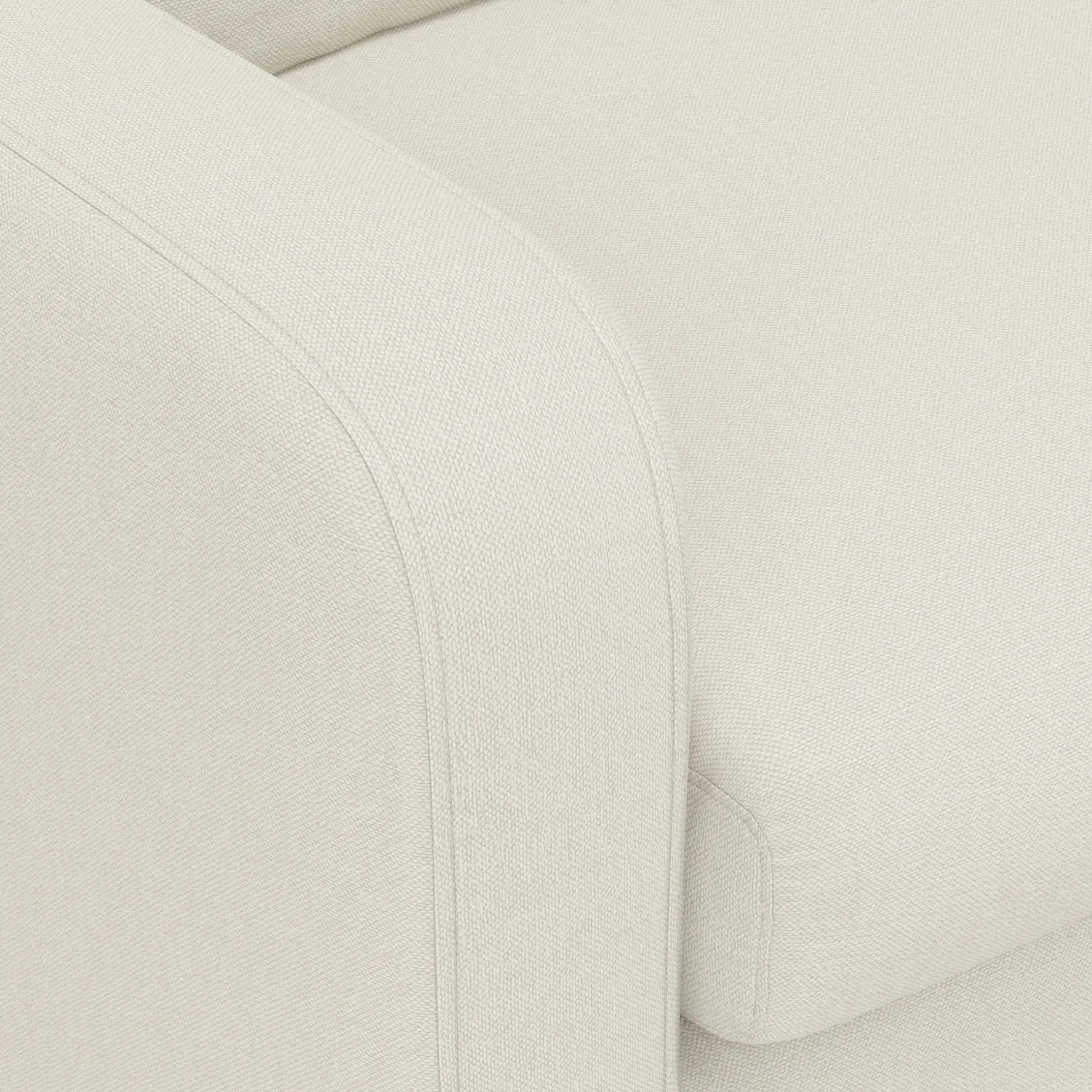 Vati 92" Sofa - Honey Oak and Buckler Ivory