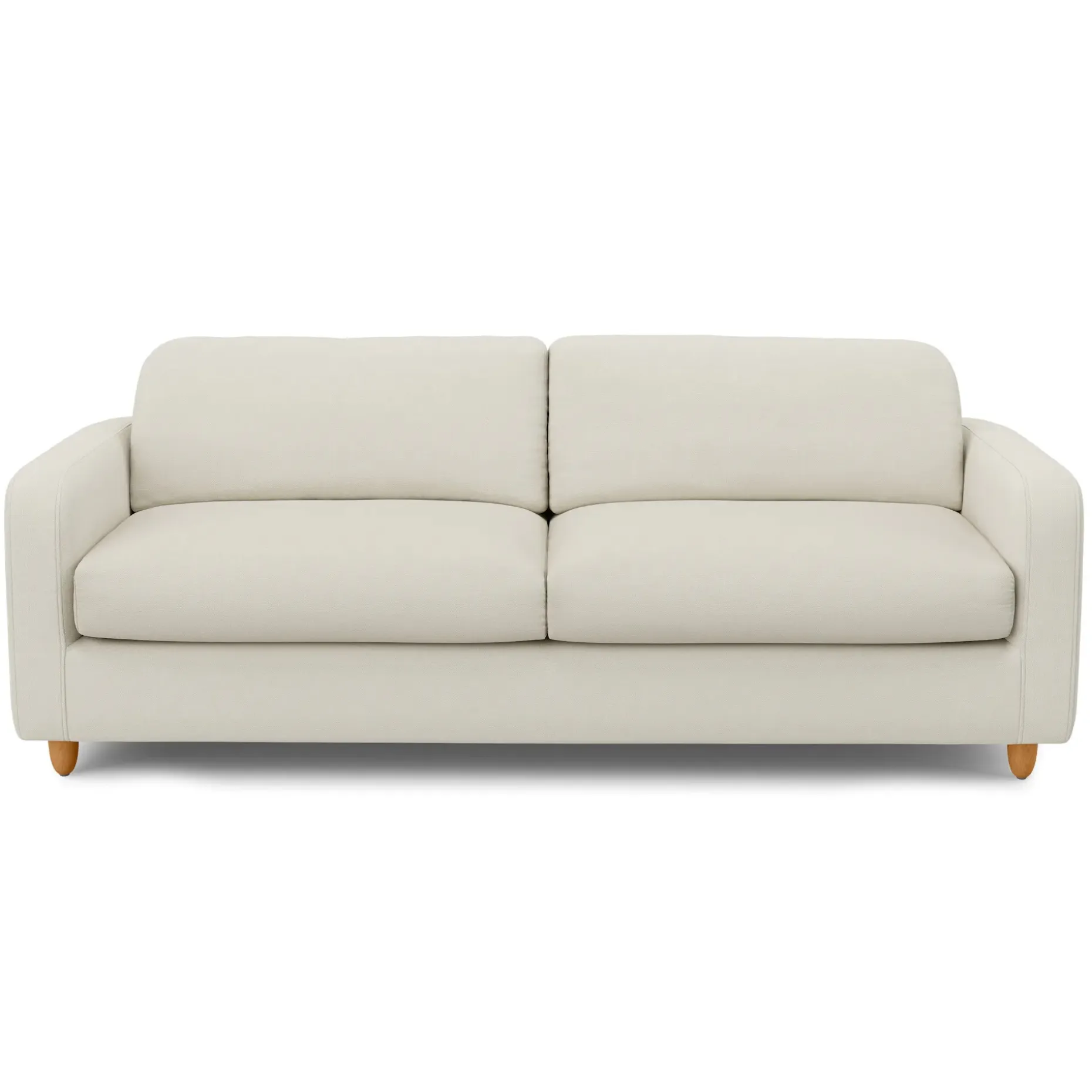 Vati 92" Sofa - Honey Oak and Buckler Ivory